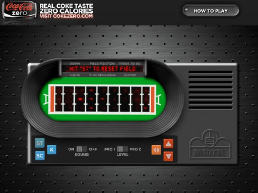 Coke Zero Football Game