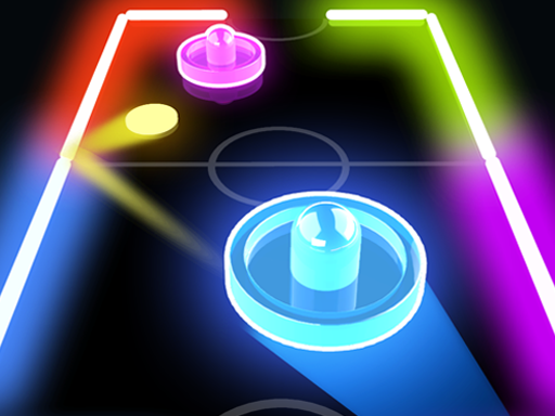 Glow Hockey HD Game Image Glow Hockey HD Game