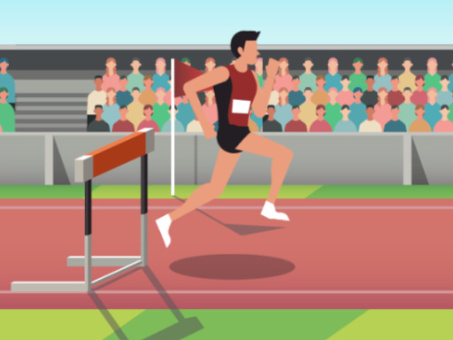 Hurdle Run Game Image Hurdle Run Game